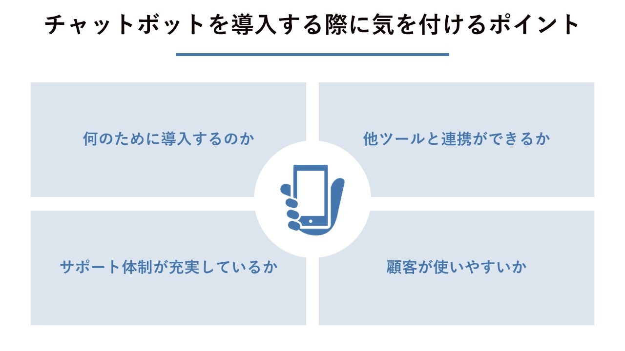 チャットボットを導入する際に気を付けるポイント
