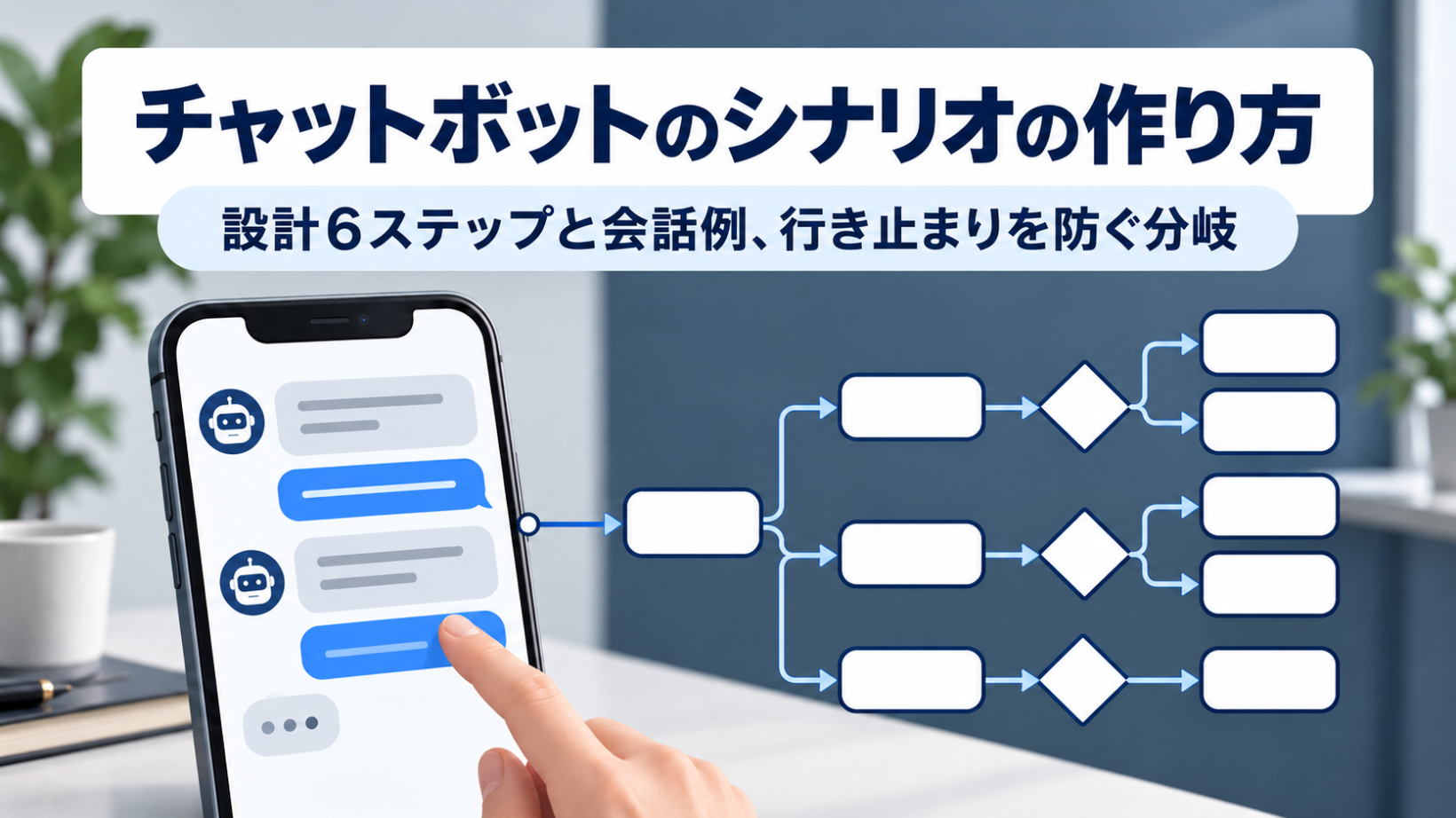 チャットボットのシナリオの作り方｜設計6ステップと会話例、行き止まりを防ぐ分岐
