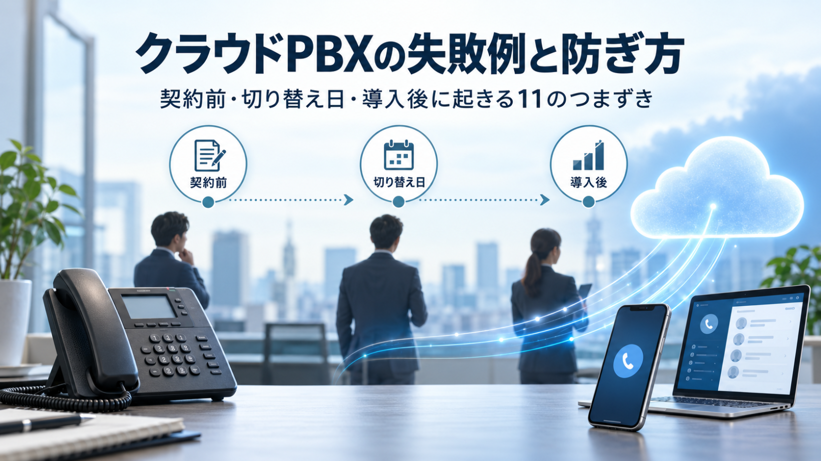 クラウドPBXの失敗例と防ぎ方｜契約前・切り替え日・導入後に起きる11のつまずき