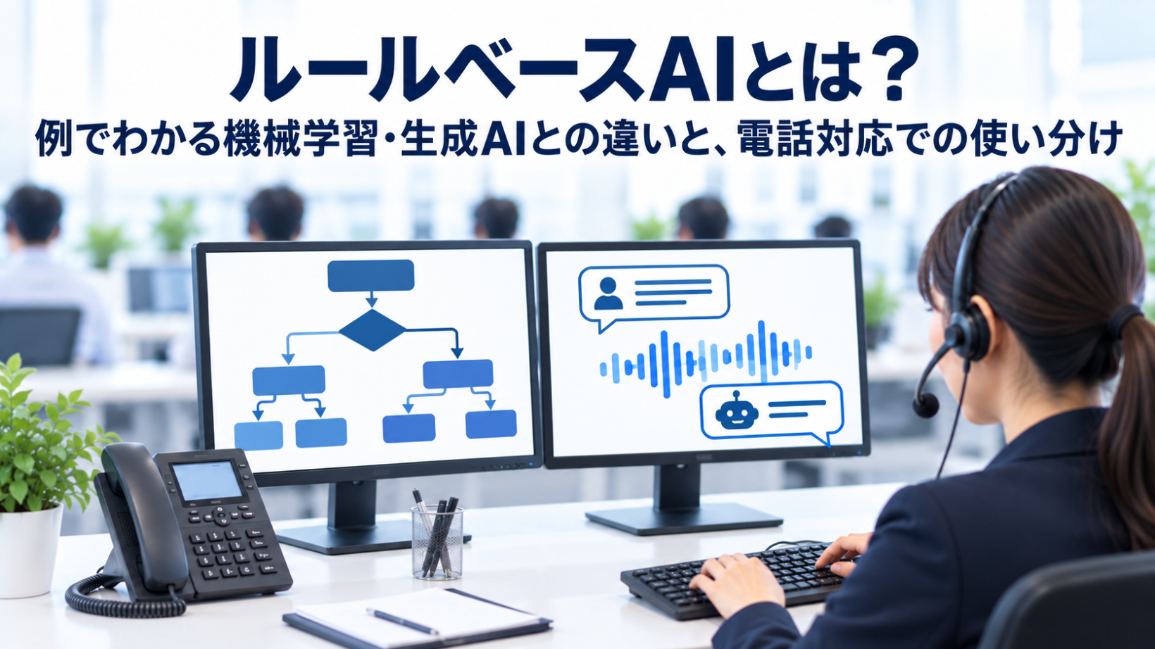 ルールベースAIとは？例でわかる機械学習・生成AIとの違いと、電話対応での使い分け