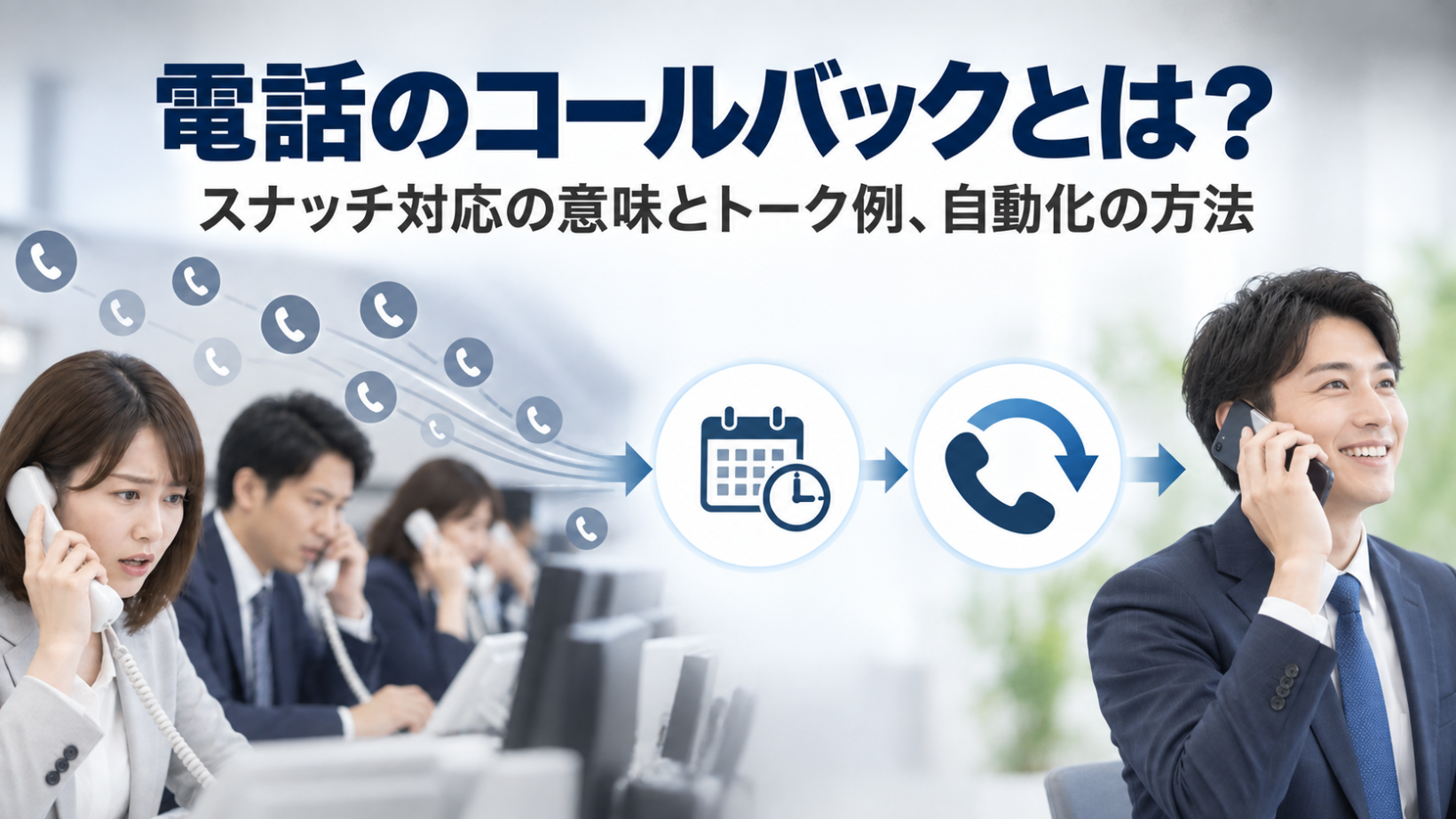 電話のコールバックとは？スナッチ対応の意味とトーク例、自動化の方法