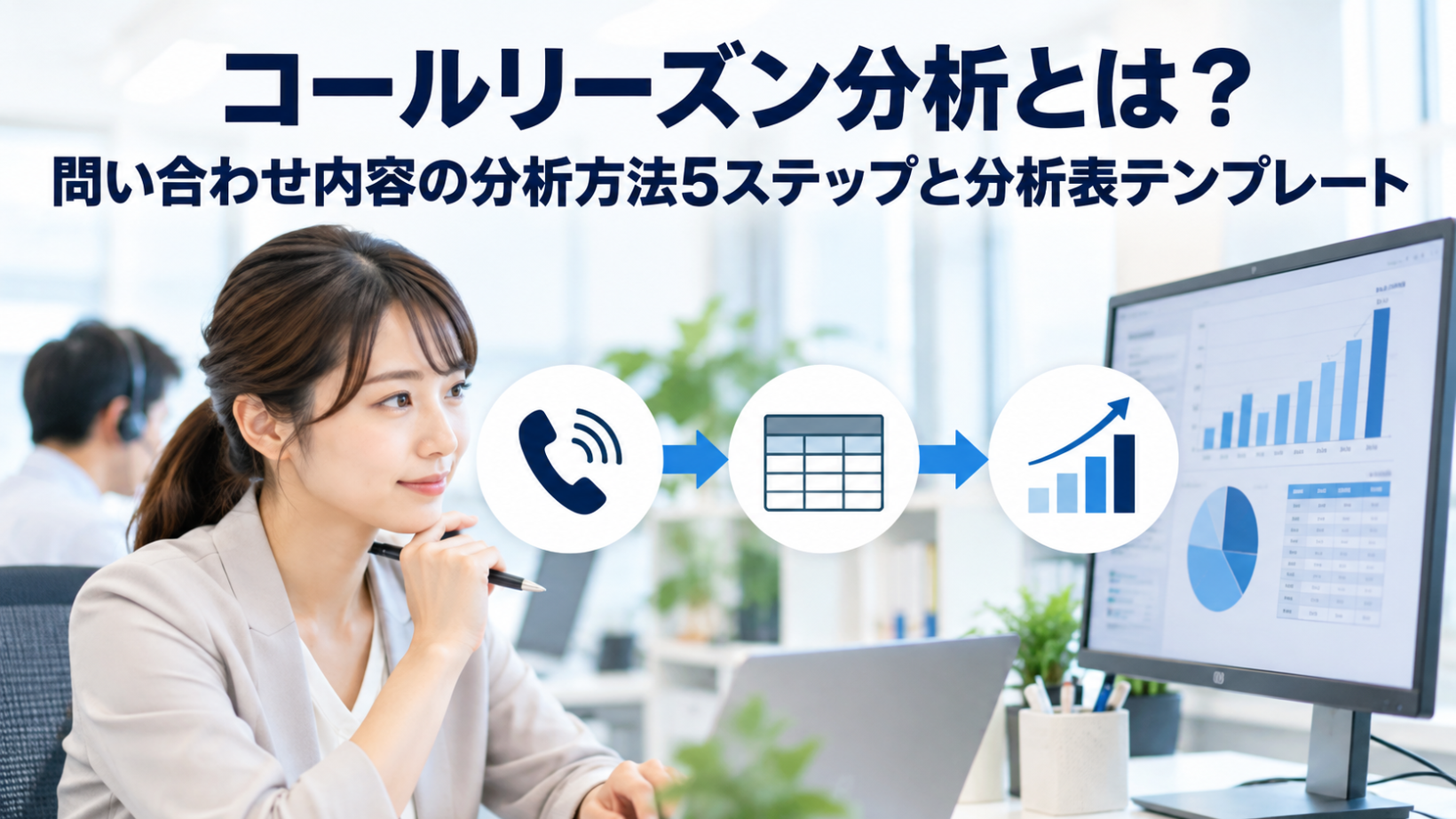 コールリーズン分析とは？問い合わせ内容の分析方法5ステップと分析表テンプレート